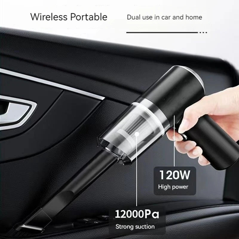 High Power Vacuum Cleaner, Mini Cordless, 2000PA Strong Suction, Rechargeable Portable Dust Collector, for Cars, Keyboard Gaps