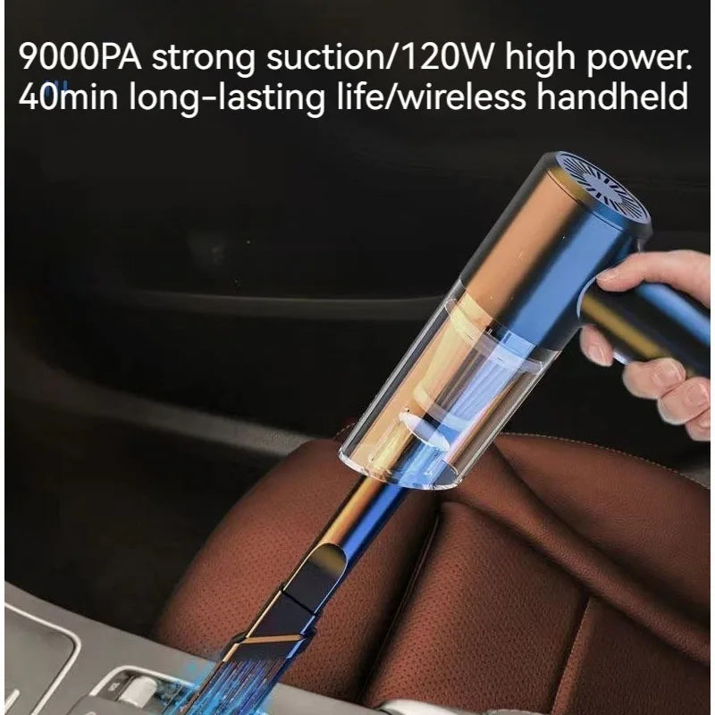 High Power Vacuum Cleaner, Mini Cordless, 2000PA Strong Suction, Rechargeable Portable Dust Collector, for Cars, Keyboard Gaps